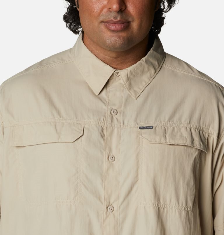 Men's Columbia Silver Ridge 2.0 Long Sleeve Shirts Khaki | Plus Size CA-A3610